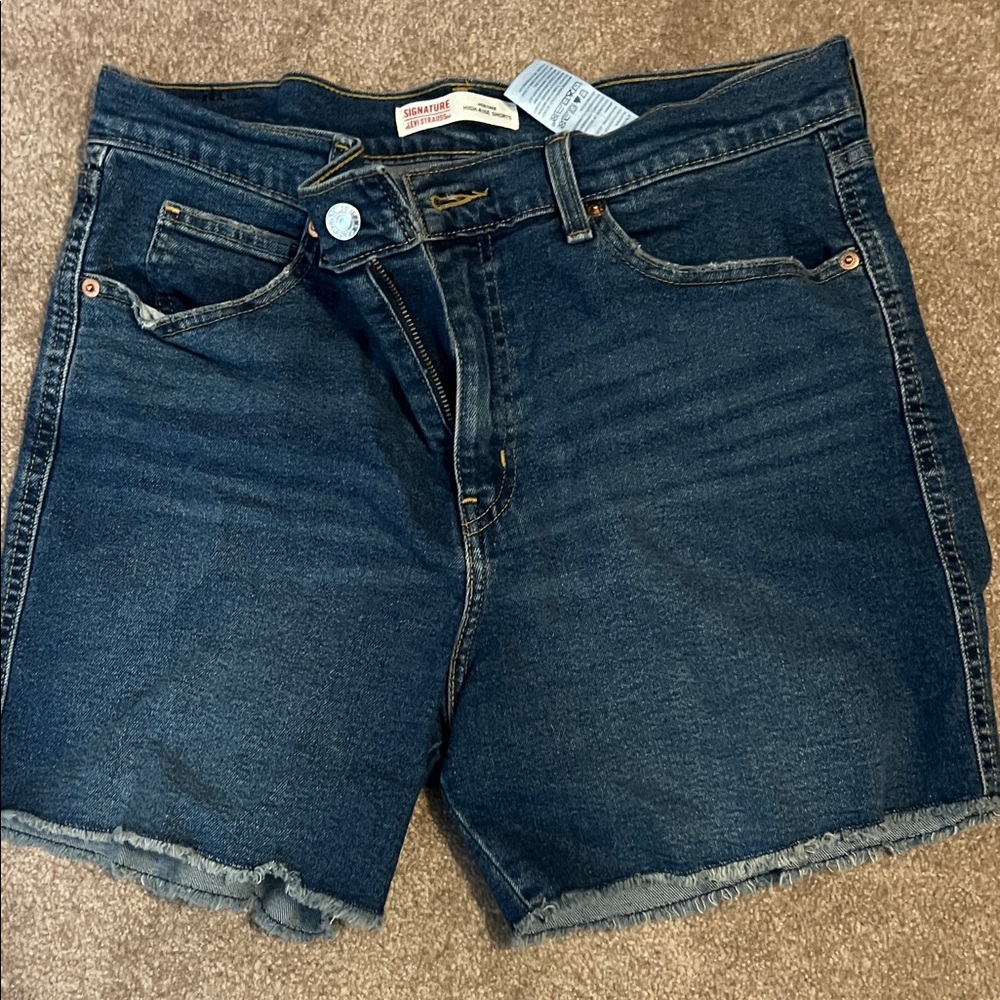 Levi Strauss Dark Blue Denim Shorts